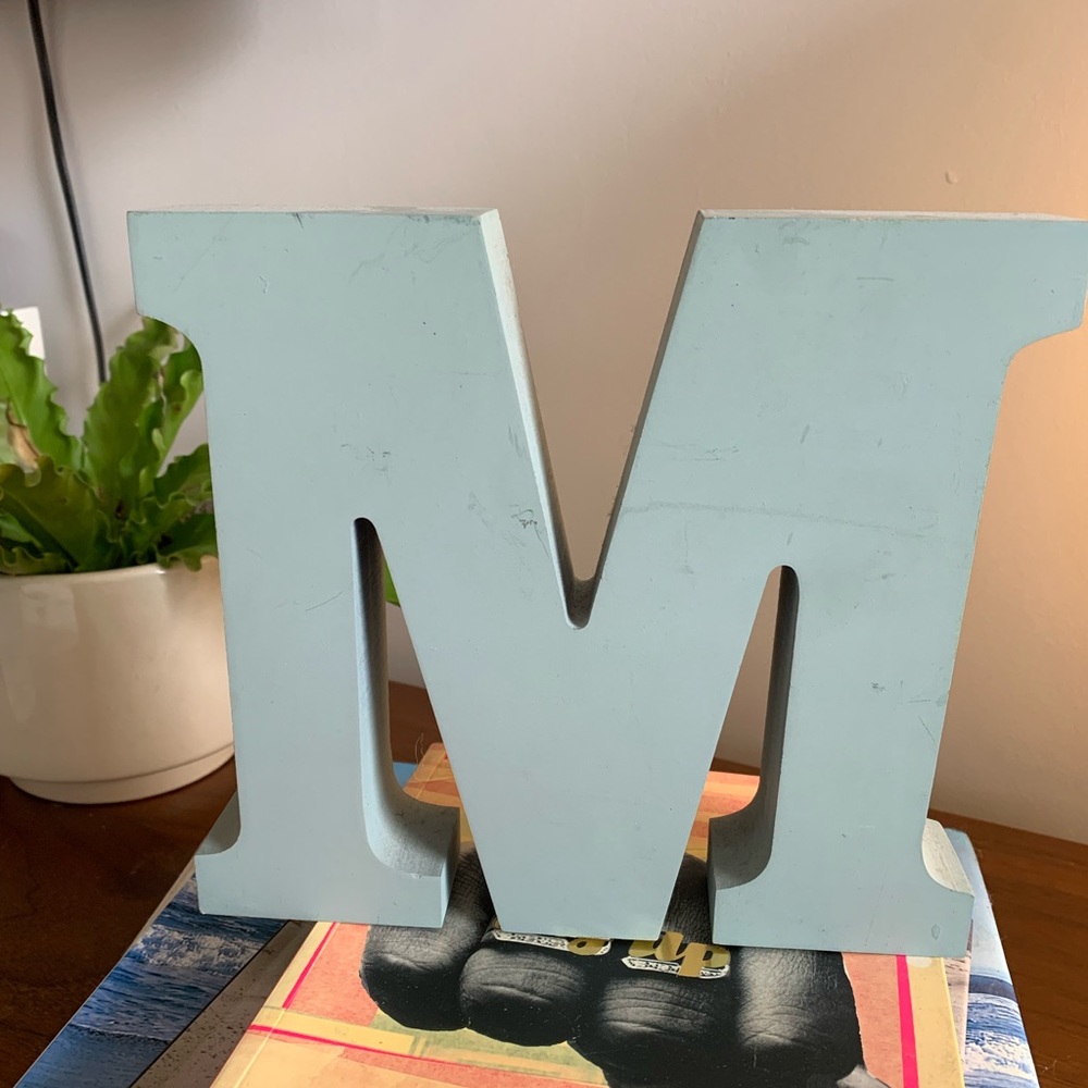 Decorative Teal “M” 💙